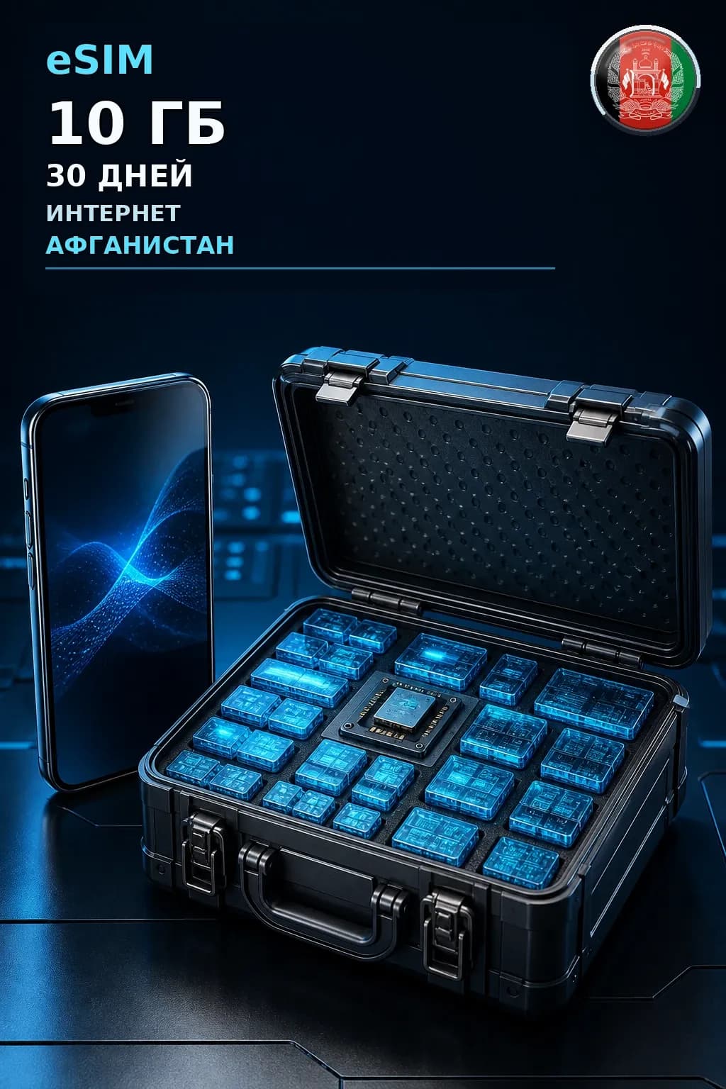 eSIM Афганистан — 10 ГБ, 30 дней — интернет