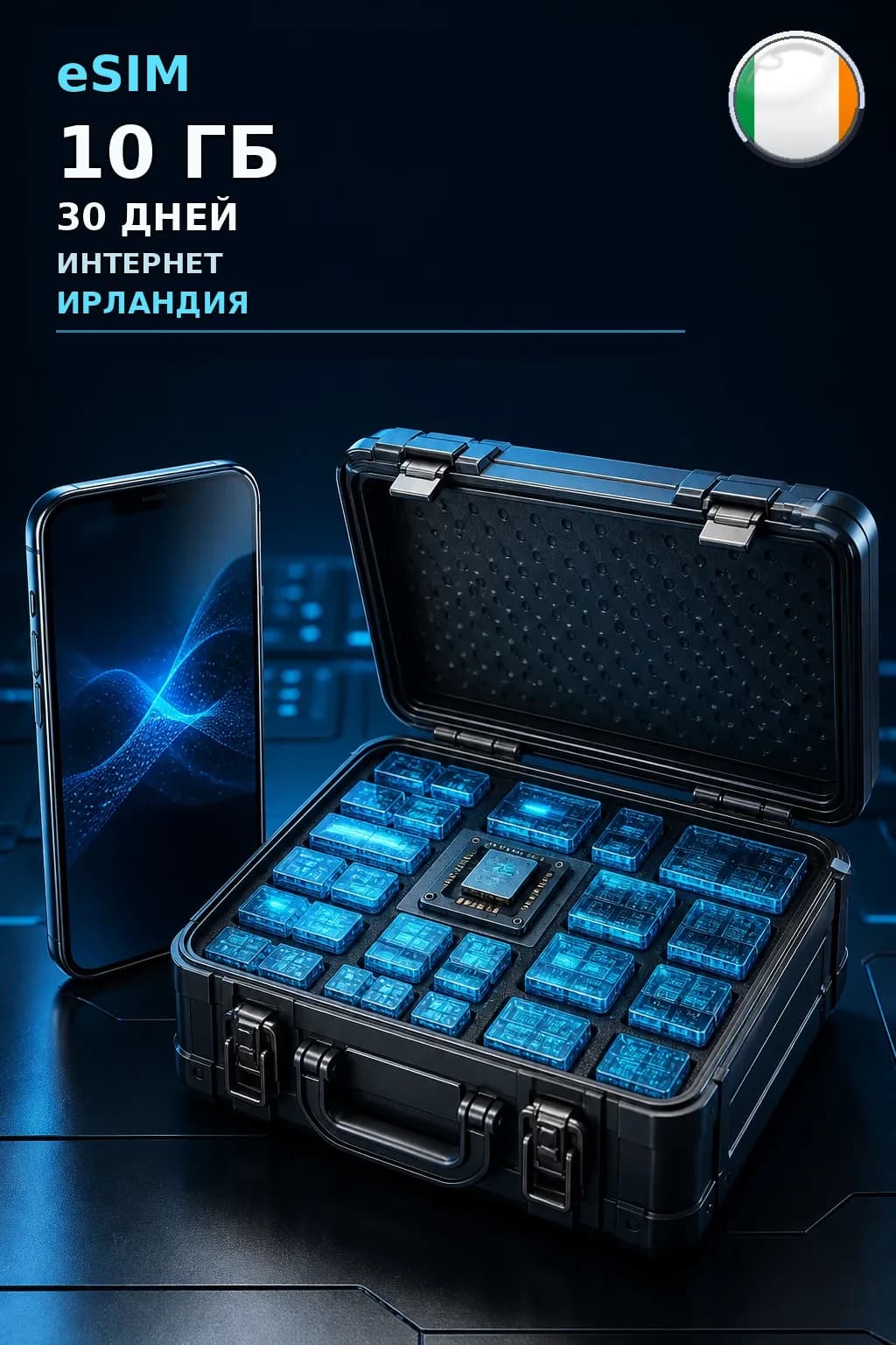 eSIM Ирландия — 10 ГБ, 30 дней — интернет