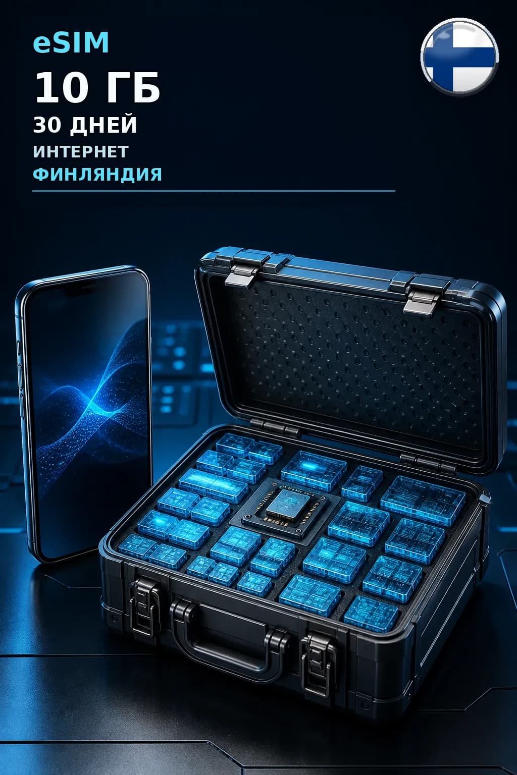 eSIM Финляндия — 10 ГБ, 30 дней — интернет