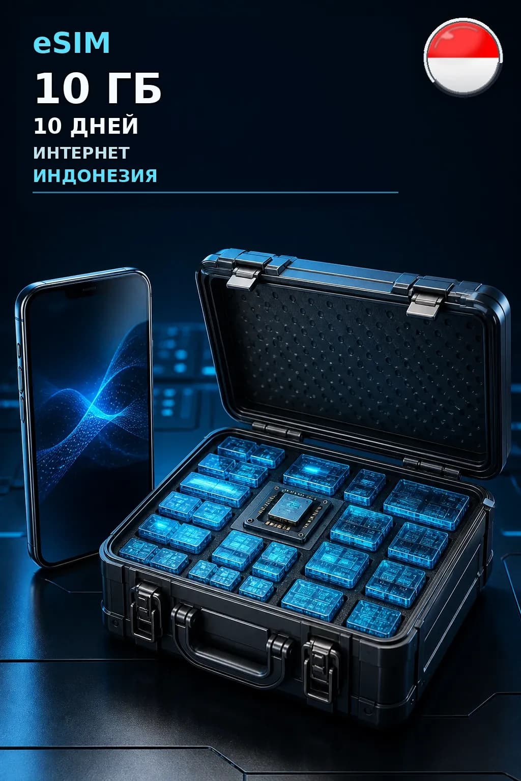 eSIM Индонезия — 10 ГБ, 10 дней — интернет