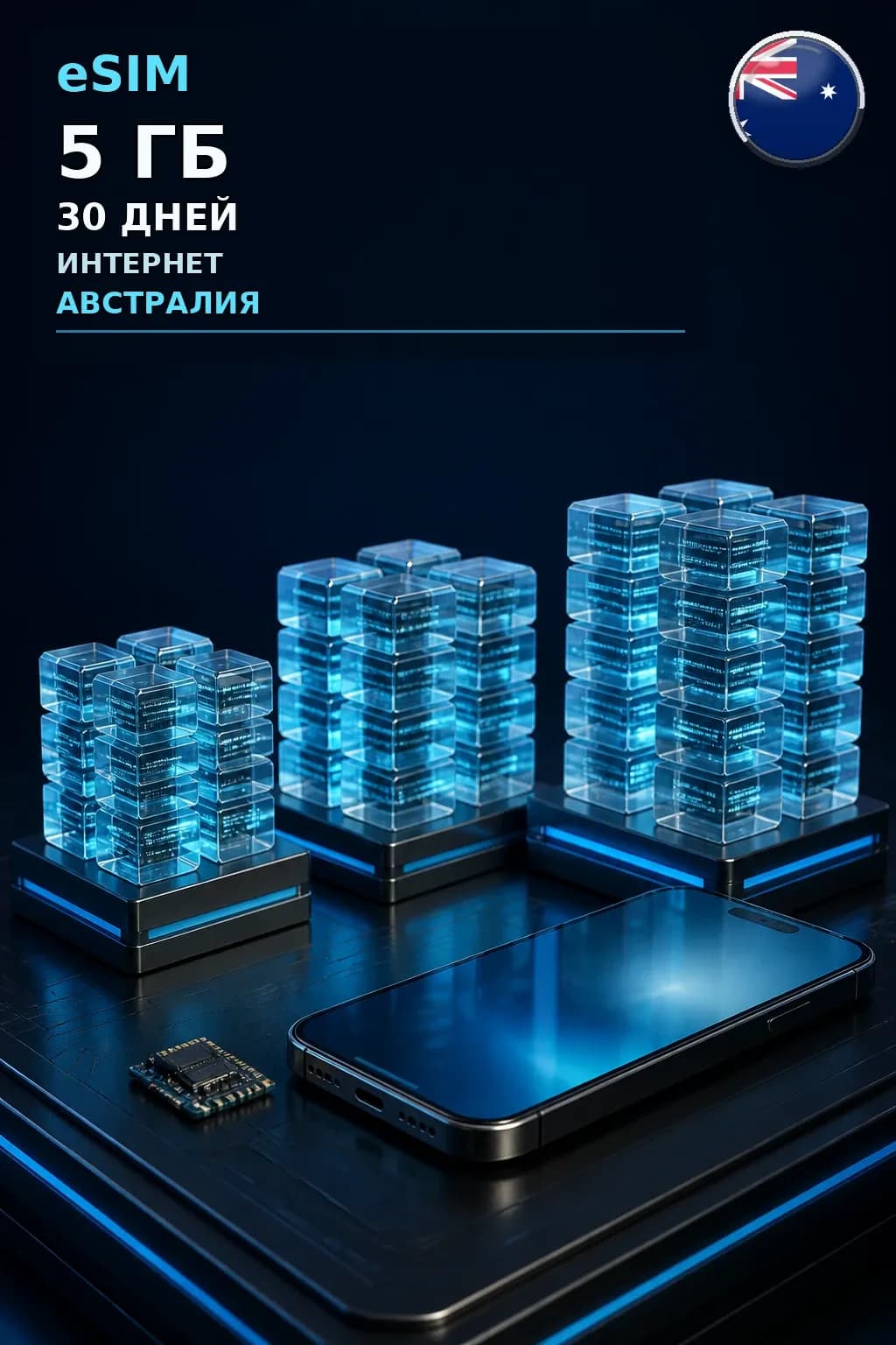 eSIM Австралия — 5 ГБ, 30 дней — интернет