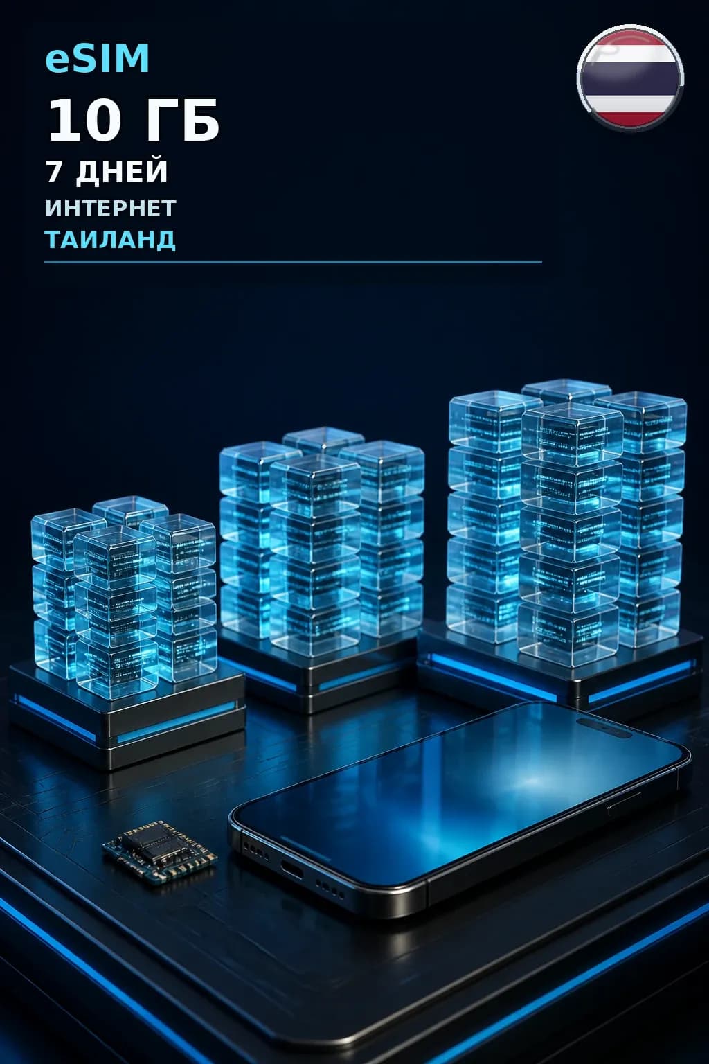 eSIM Таиланд — 10 ГБ, 7 дней — интернет