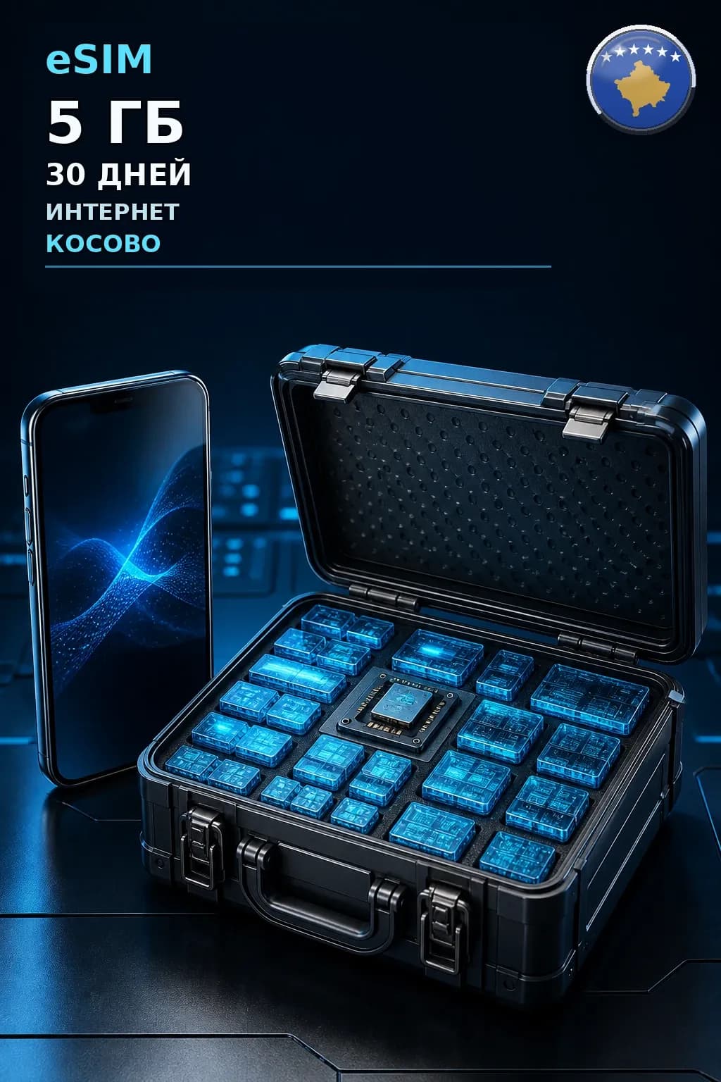 eSIM Косово — 5 ГБ, 30 дней — интернет
