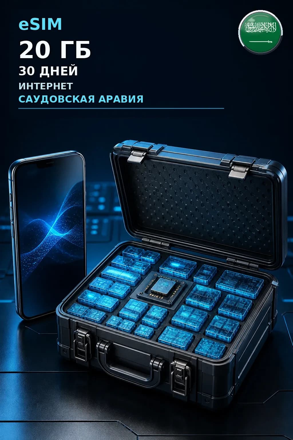 eSIM Саудовская Аравия — 20 ГБ, 30 дней — интернет