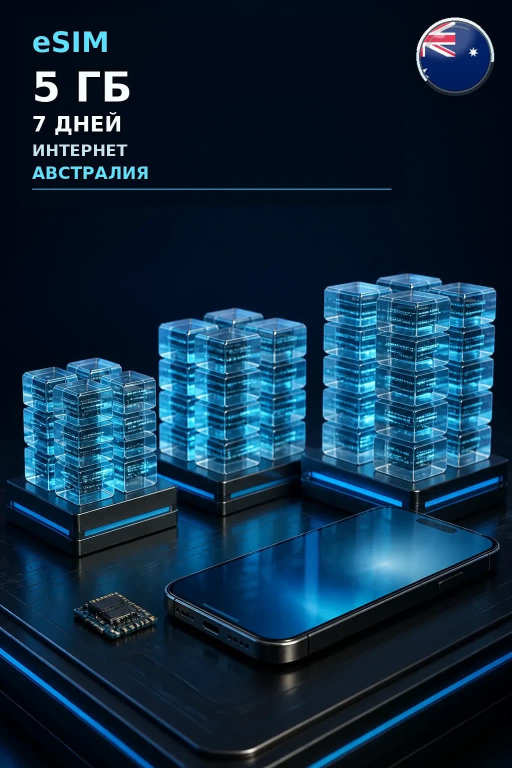eSIM Австралия — 5 ГБ, 7 дней — интернет