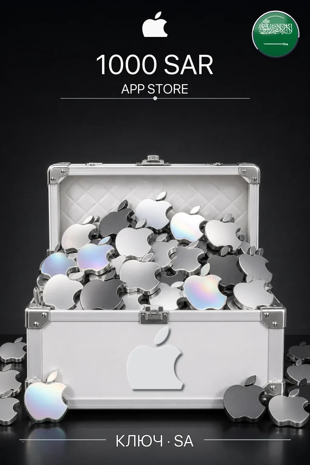 SAR 1000 Apple gift card