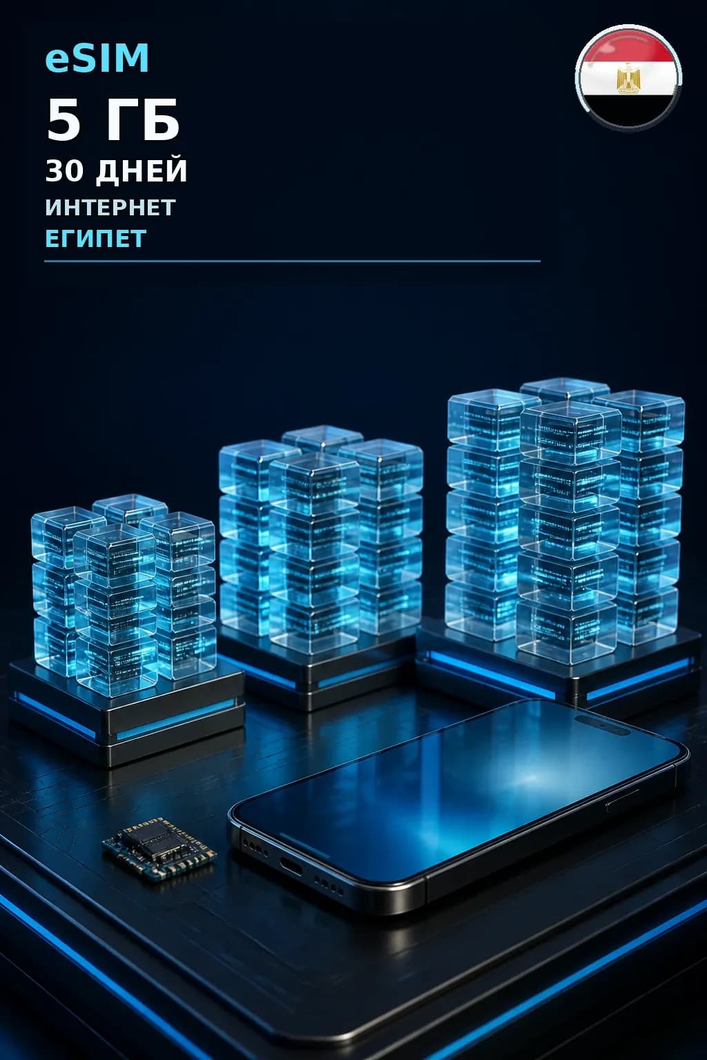 eSIM Египет — 5 ГБ, 30 дней — интернет